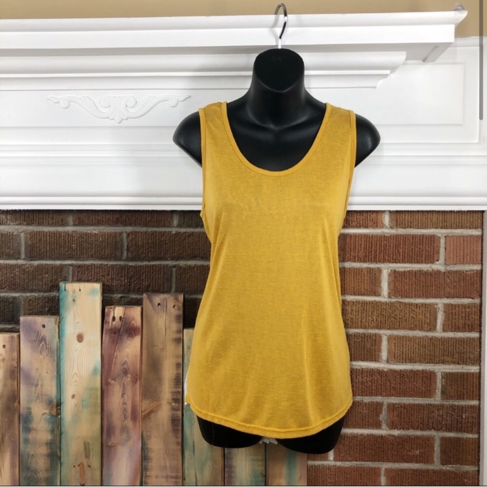 Tank Top with Pleated Back Detail